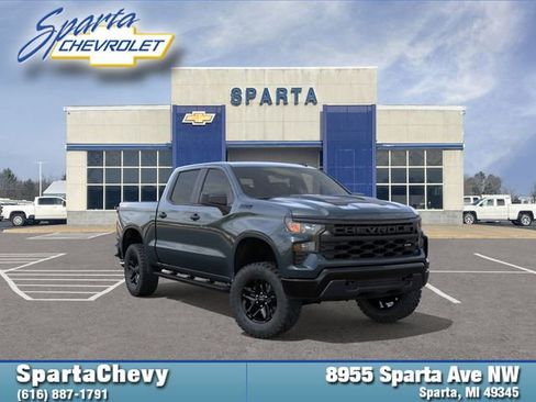 New 2026 Chevrolet Silverado 1500 Custom Trail Boss w/ Dark Appearance Package image 1