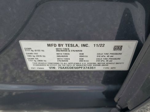 Used 2023 Tesla Model X AWD/4WD image 25