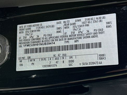 Used 2022 Ford Escape SEL w/ SEL Stealth AWD Package image 12