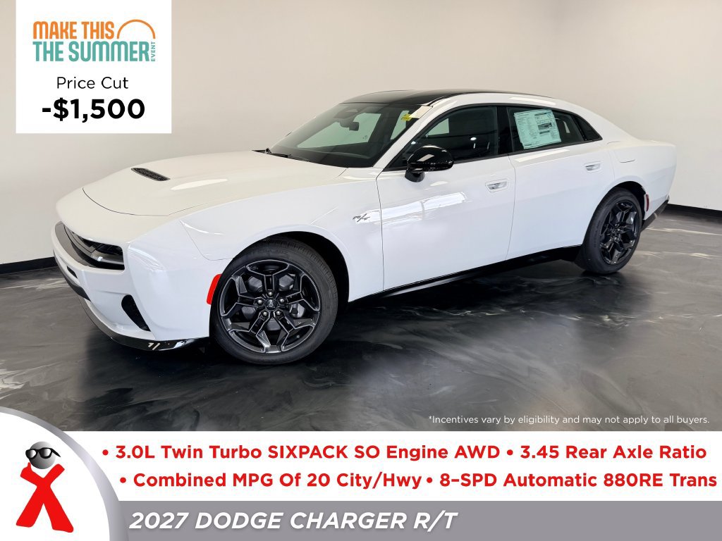 New 2027 Dodge Charger R/T w/ Blacktop Package AWD/4WD image 1