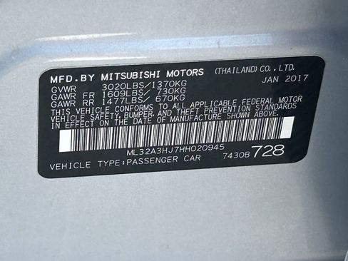 Used 2017 Mitsubishi Mirage ES FWD image 30