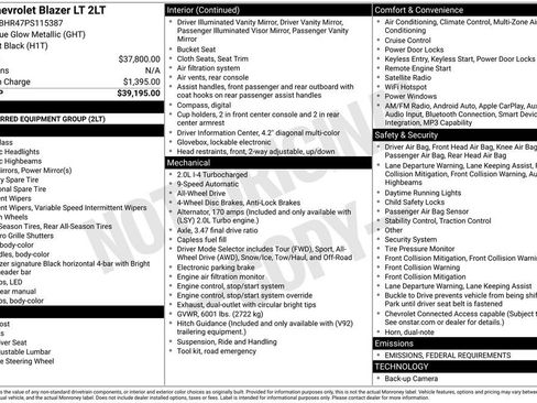 Certified 2023 Chevrolet Blazer LT image 6