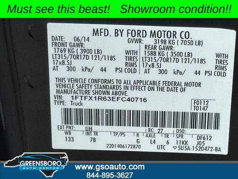 Used 2014 Ford F150 Raptor w/ Equipment Group 801A Luxury AWD/4WD image 46