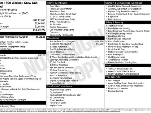 New 2026 RAM 1500 Warlock AWD/4WD image 26