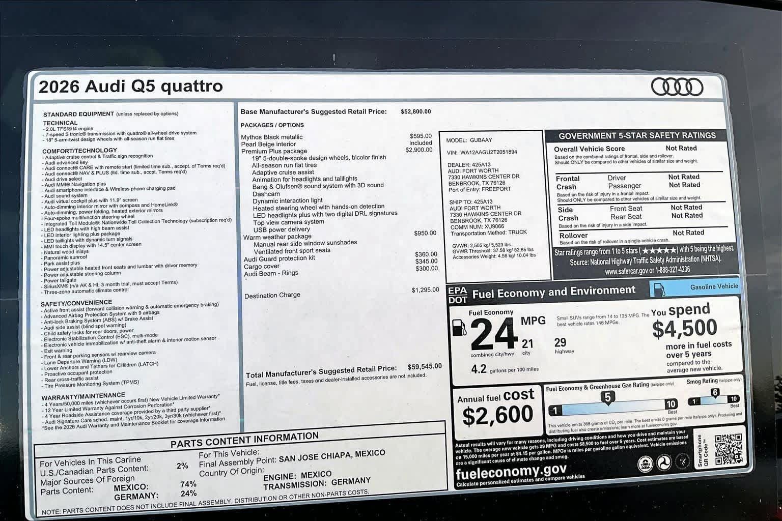 New 2026 Audi Q5 Premium AWD/4WD image 19