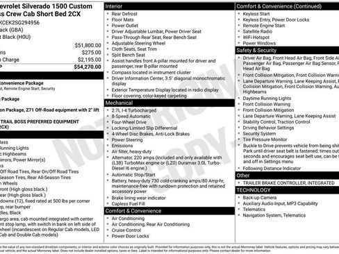 Used 2025 Chevrolet Silverado 1500 Custom Trail Boss image 44