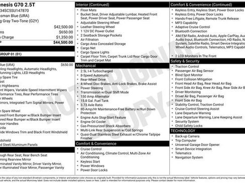 Used 2025 Genesis G70 2.5T image 2