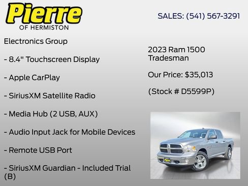 Used 2023 RAM 1500 Tradesman w/ Tradesman SXT Package AWD/4WD image 30