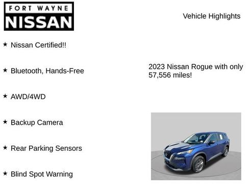 Certified 2023 Nissan Rogue S AWD/4WD image 8