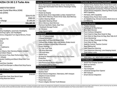 New 2026 MAZDA CX-30 2.5 Turbo w/ Premium Package image 33