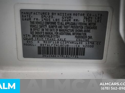 Used 2024 Nissan Versa SV w/ Trunk Package FWD image 58