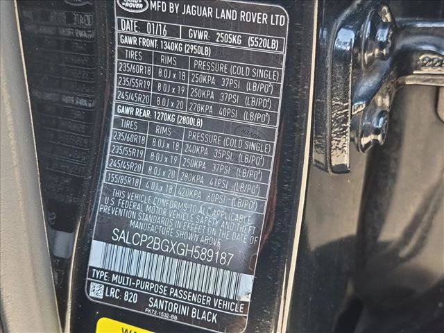 Used 2016 Land Rover Discovery Sport SE AWD/4WD image 18