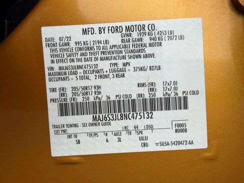 Used 2022 Ford EcoSport SES w/ Interior Protection Package AWD/4WD image 49