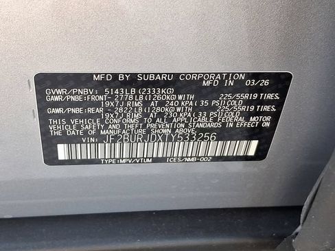 New 2026 Subaru Outback Touring XT AWD/4WD image 20