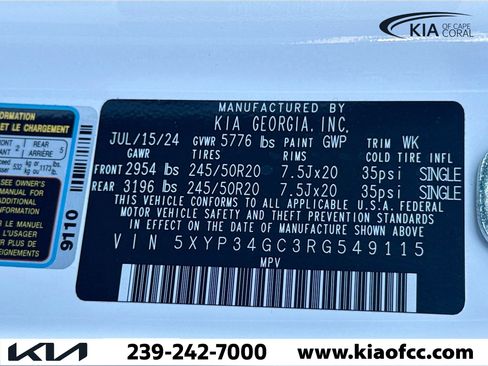 Certified 2024 Kia Telluride EX w/ EX Captain's Chair Package image 47