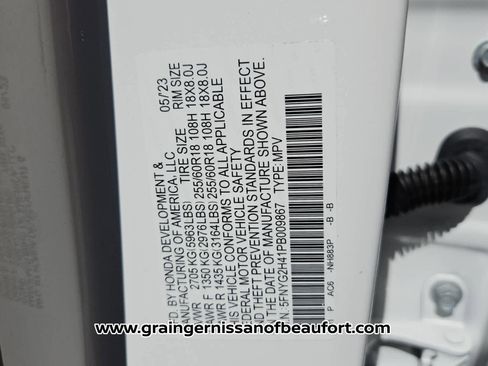 Used 2023 Honda Pilot EX-L image 7