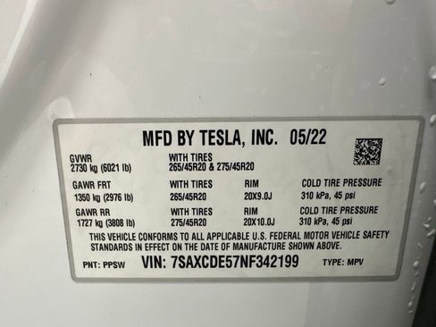 Used 2022 Tesla Model X AWD/4WD image 11