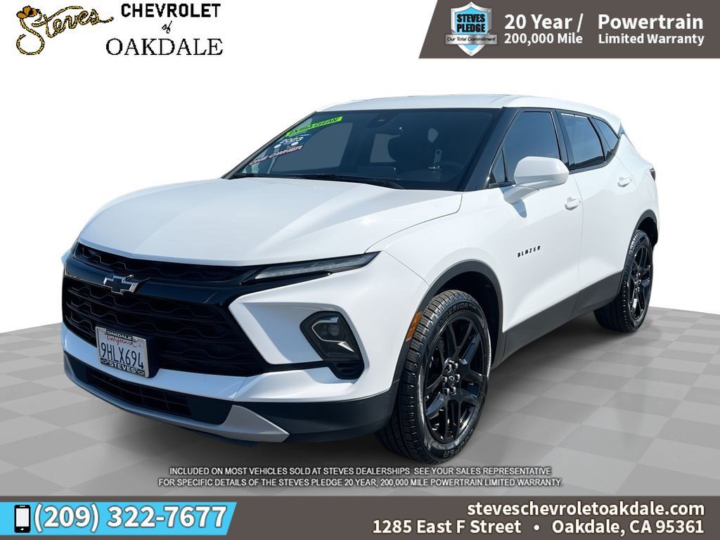 Certified 2023 Chevrolet Blazer LT w/ LPO, Black Grille Bar Package FWD image 1