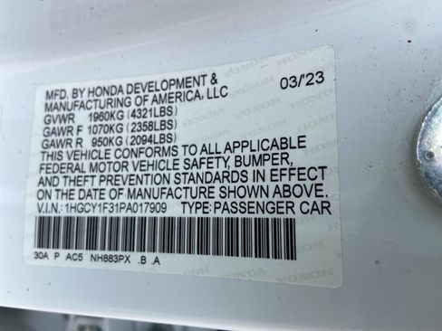 Used 2023 Honda Accord EX image 33