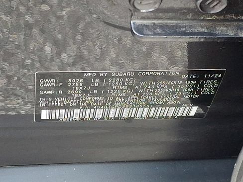 Certified 2025 Subaru Outback Touring XT AWD/4WD image 30