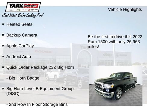 Used 2022 RAM 1500 Big Horn AWD/4WD image 13