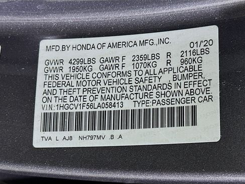 Used 2020 Honda Accord EX-L image 12