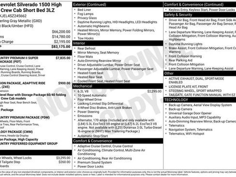 Used 2025 Chevrolet Silverado 1500 High Country AWD/4WD image 77
