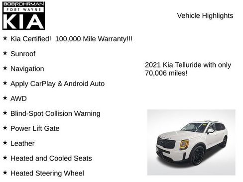 Used 2021 Kia Telluride EX w/ EX Premium Package AWD/4WD image 8