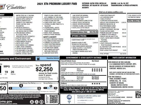 Certified 2021 Cadillac XT6 Premium Luxury FWD image 3