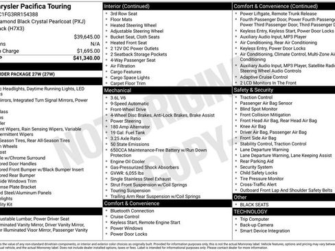 Used 2024 Chrysler Pacifica Touring FWD image 4