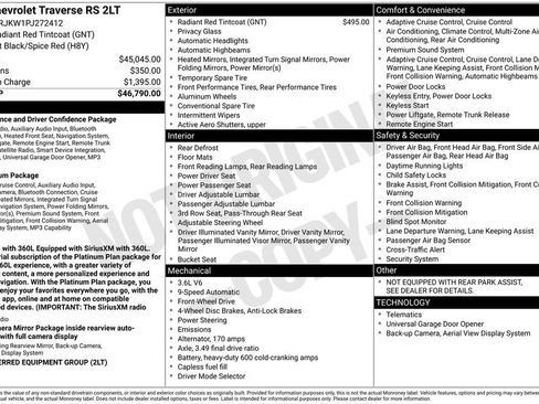 Certified 2023 Chevrolet Traverse RS FWD image 40