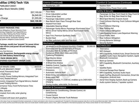 Certified 2024 Cadillac Lyriq Tech w/ Driver Assist Package AWD/4WD image 10