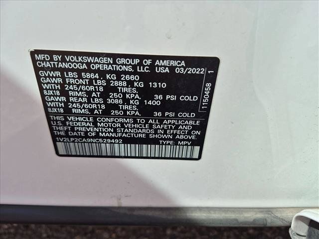 Used 2022 Volkswagen Atlas SE AWD/4WD image 11