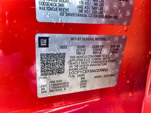 Used 2021 Chevrolet Silverado 1500 Custom Trail Boss w/ LPO, Dark Essentials Package image 33