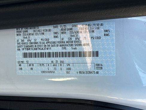 New 2026 Ford Transit 250 148 Medium Roof w/ Load Area Protection Package image 27