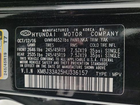 Used 2017 Hyundai Tucson Limited w/ Limited Ultimate Package 03 FWD image 33