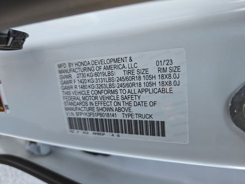 Used 2023 Honda Ridgeline RTL image 33