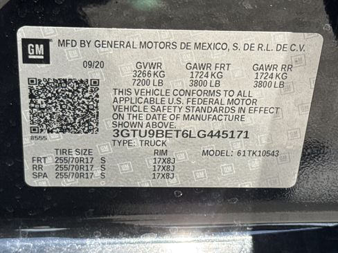 Used 2020 GMC Sierra 1500 SLE w/ SLE Value Package AWD/4WD image 34