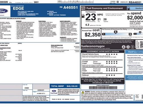 Certified 2024 Ford Edge ST-Line AWD/4WD image 13