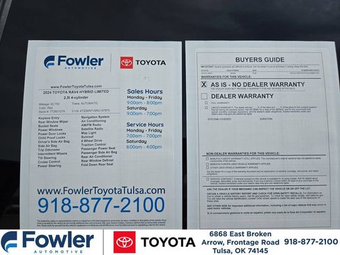 Used 2024 Toyota RAV4 Limited AWD/4WD image 35