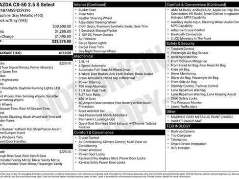 Certified 2025 MAZDA CX-50 AWD 2.5 S w/ Cargo Package image 30