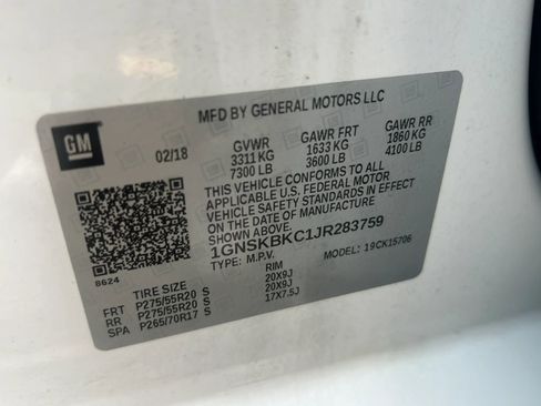 Used 2018 Chevrolet Tahoe LT w/ Luxury Package image 34