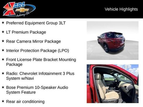 Certified 2023 Chevrolet Traverse LT w/ LT Premium Package FWD image 2