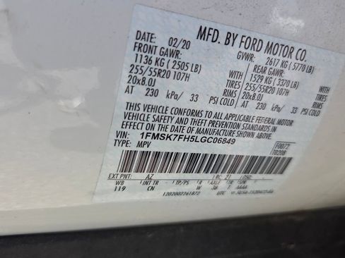 Used 2020 Ford Explorer Limited RWD image 4