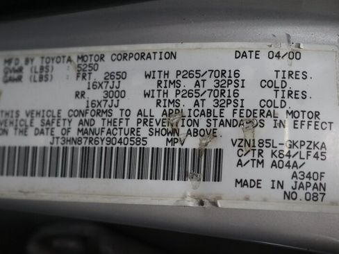 Used 2000 Toyota 4Runner Limited AWD/4WD image 94