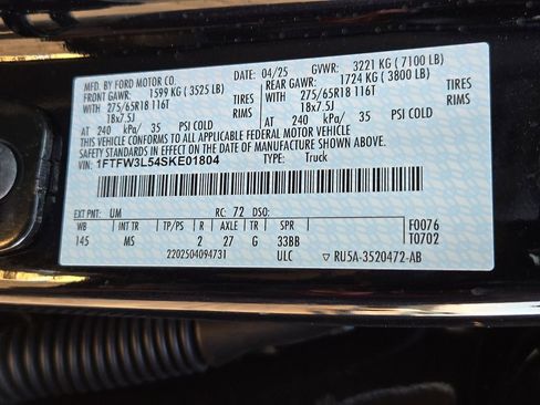 Used 2025 Ford F150 XLT w/ Equipment Group 301A Standard image 27