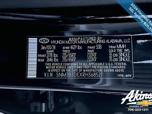 Used 2024 Hyundai Tucson SEL image 18