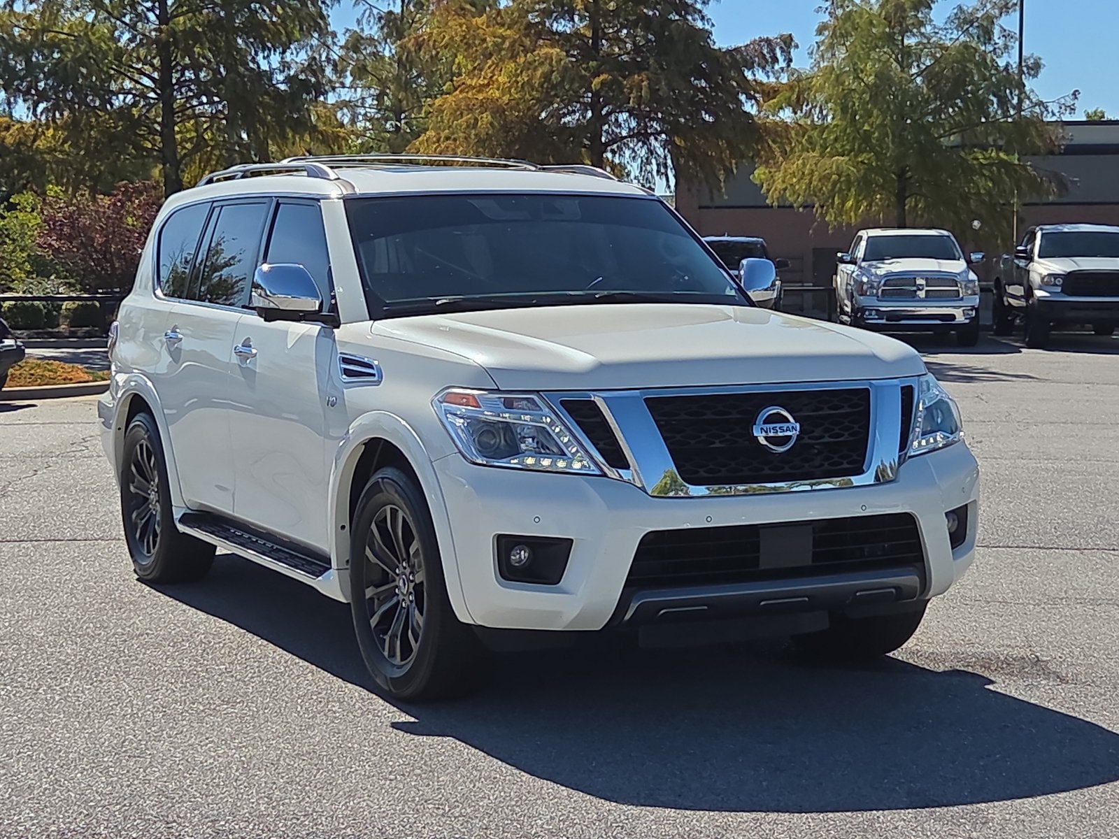 Used 2020 Nissan Armada Platinum w/ Captain's Chairs Package RWD image 1