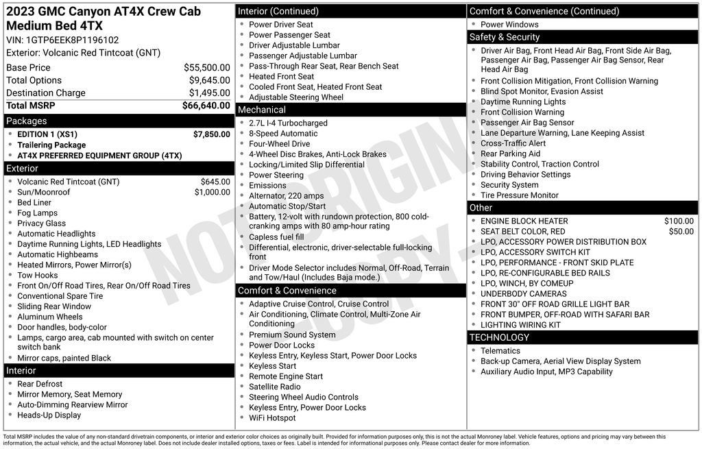 Used 2023 GMC Canyon AT4X w/ Edition 1 AWD/4WD image 48