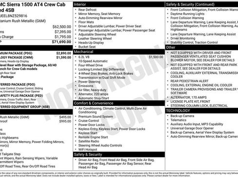 Used 2022 GMC Sierra 1500 AT4 w/ AT4 Premium Package AWD/4WD image 21